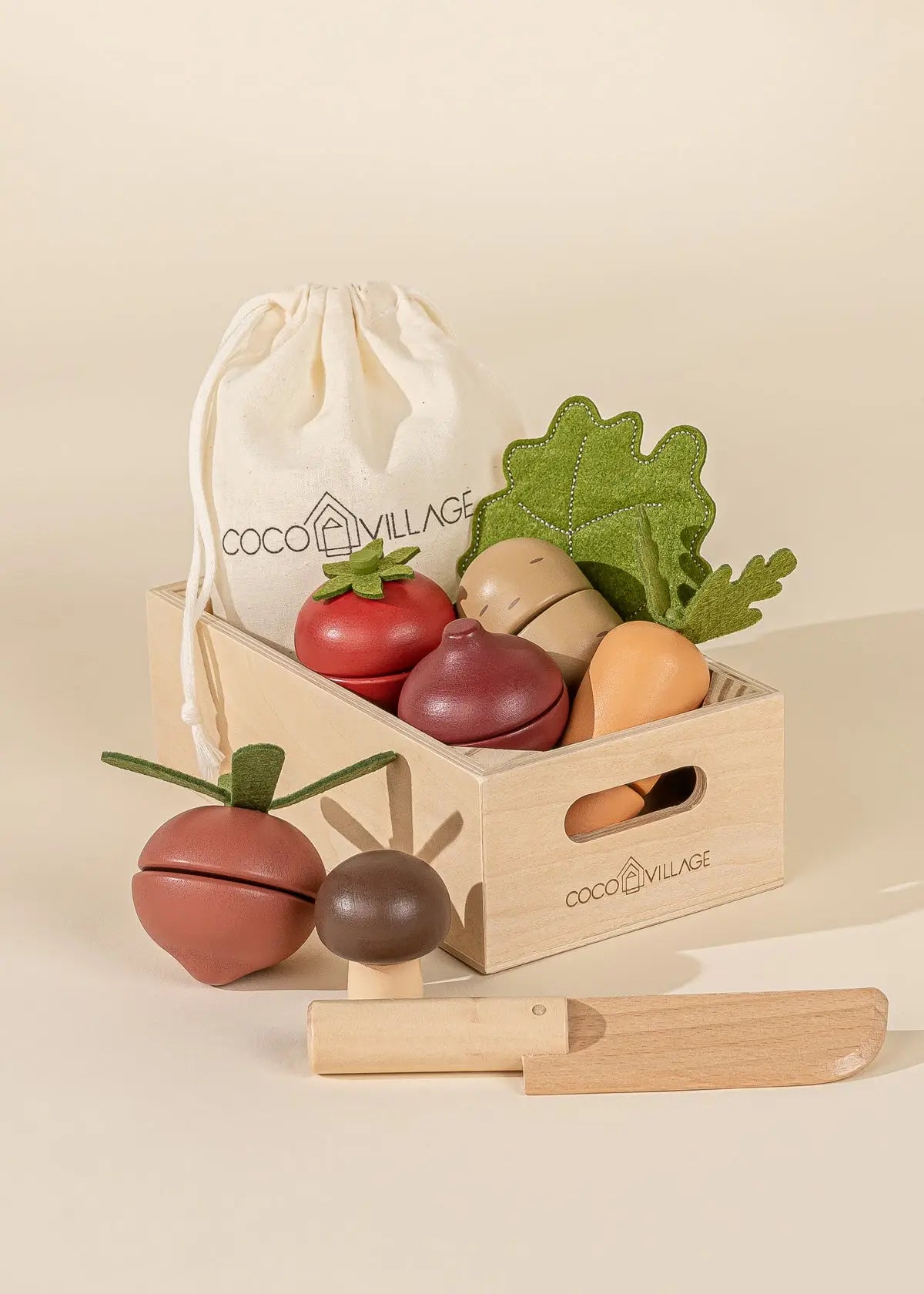 Sliceable Wooden Vegetables - Image 3