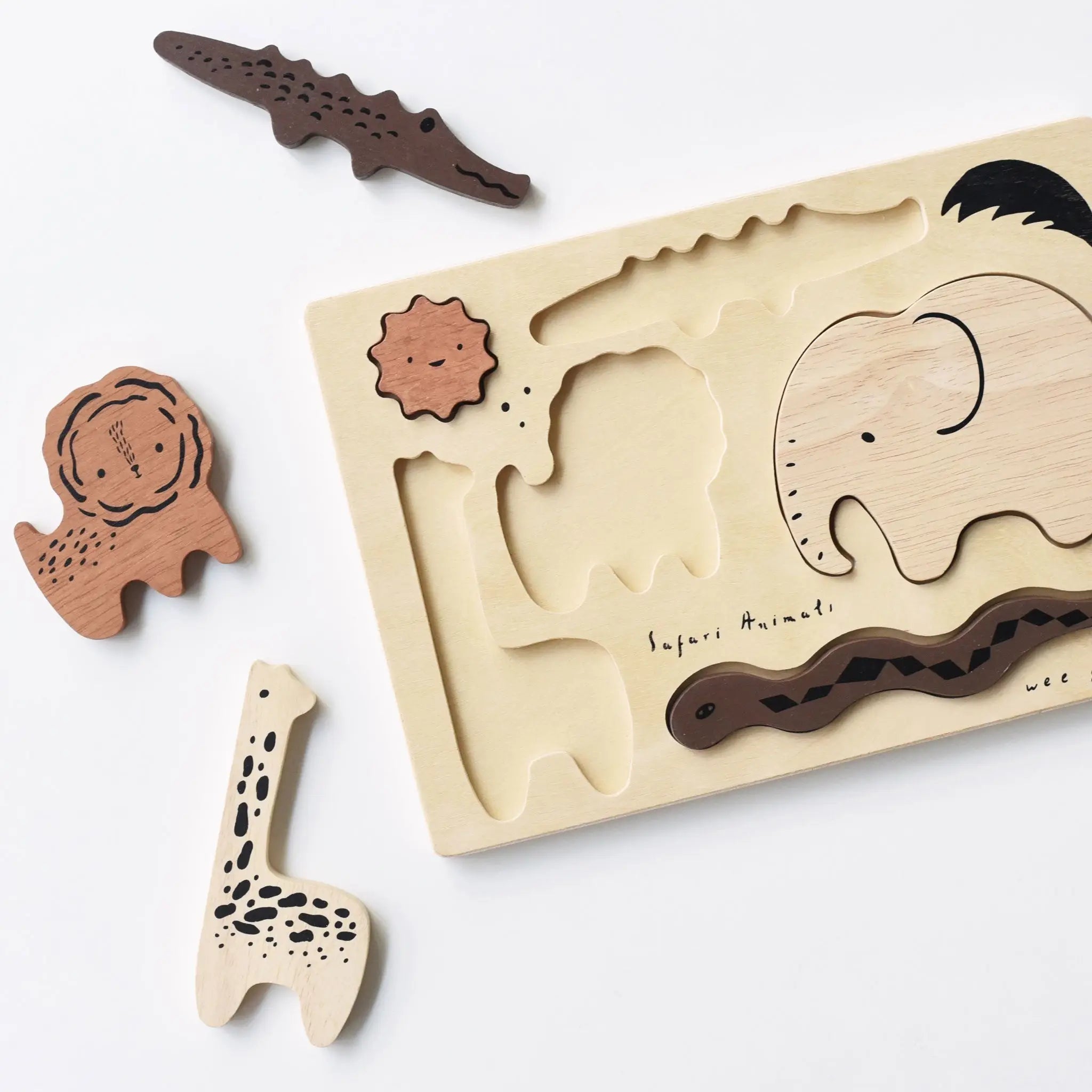 Wooden Tray Puzzle - Safari Animals - Image 4