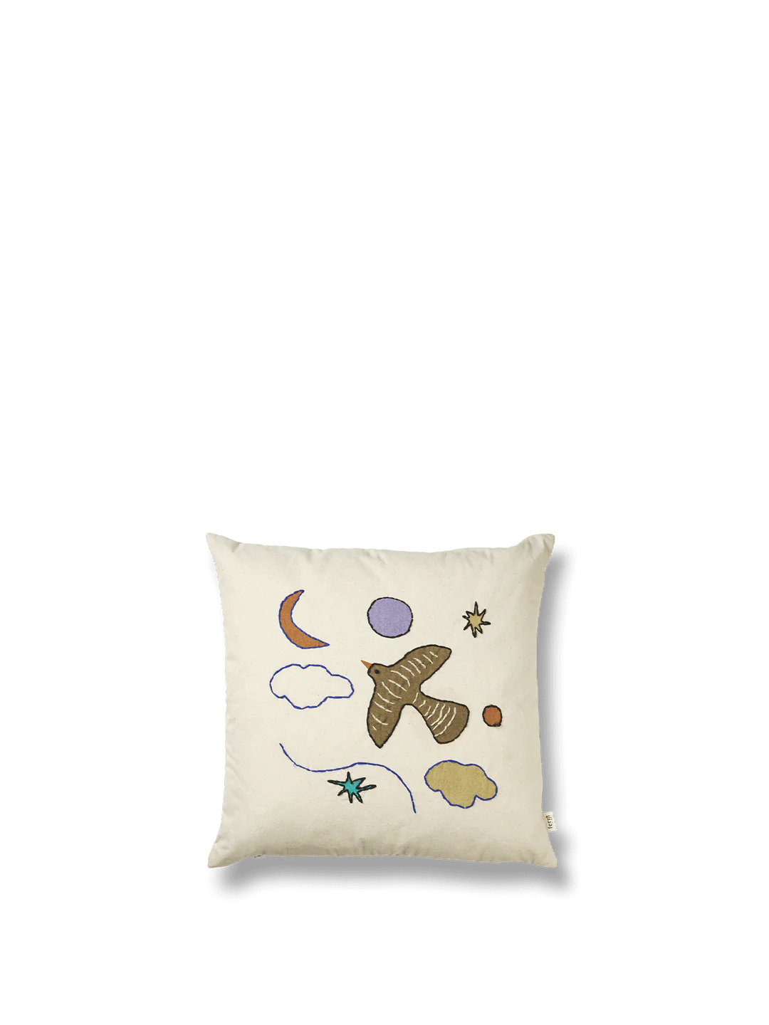 Ferm Living Naïve Cushion - Bird - Image 2
