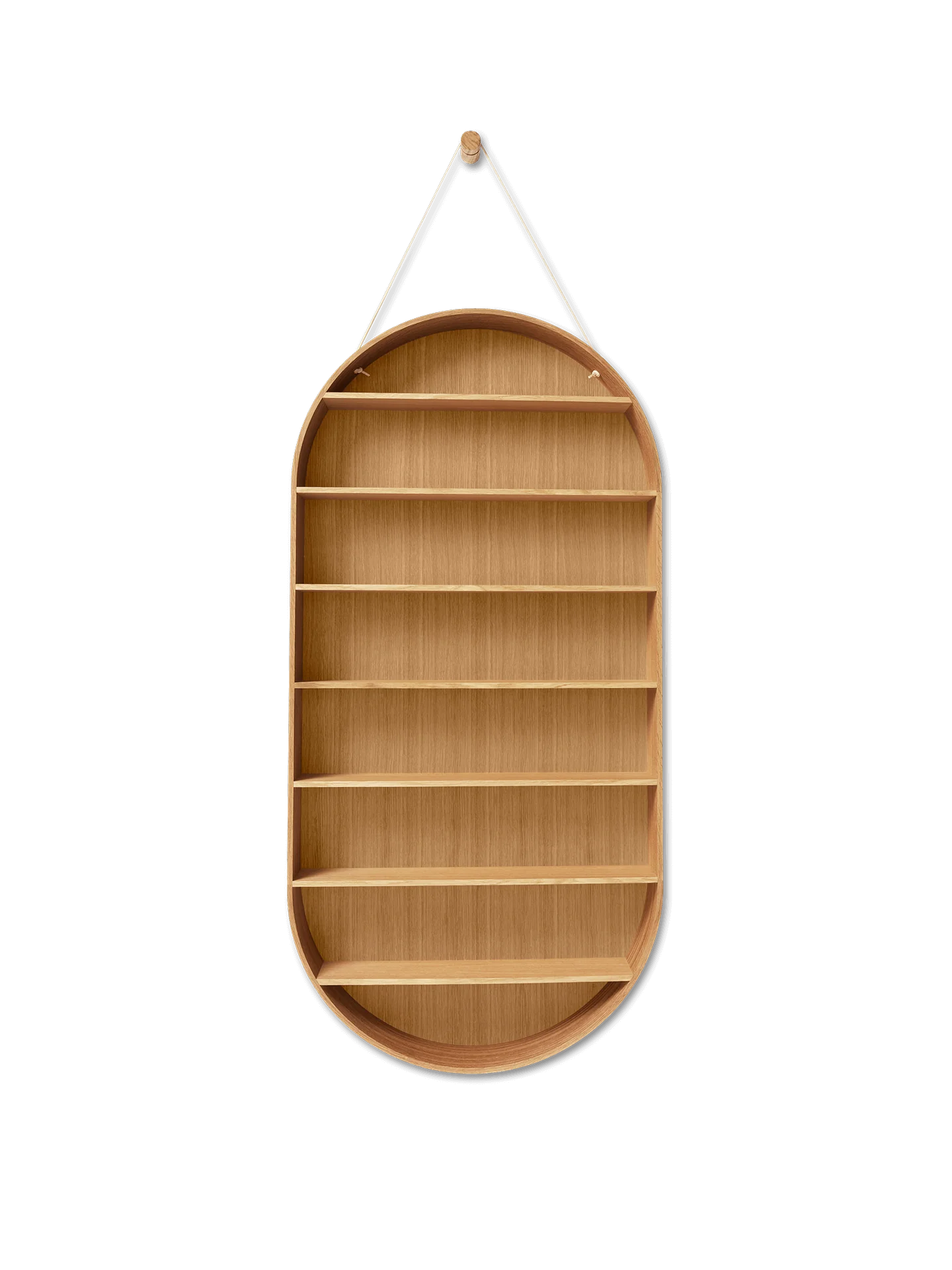 Ferm Living Oval Oak Dorm Shelf - Image 2