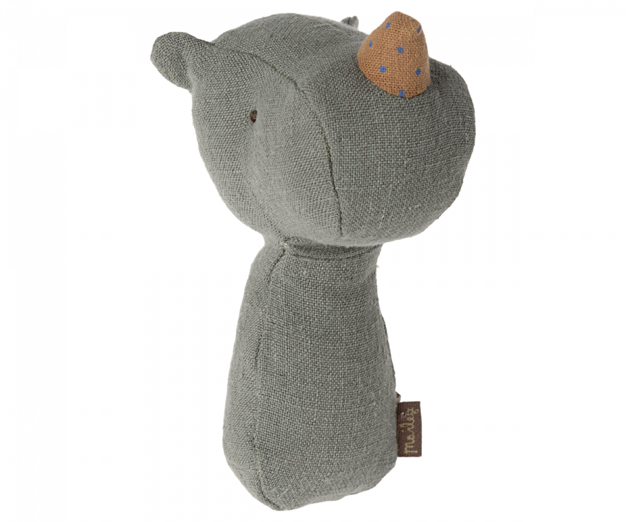 Lullaby Friend Rattles, Rhino - Pine - Image 3