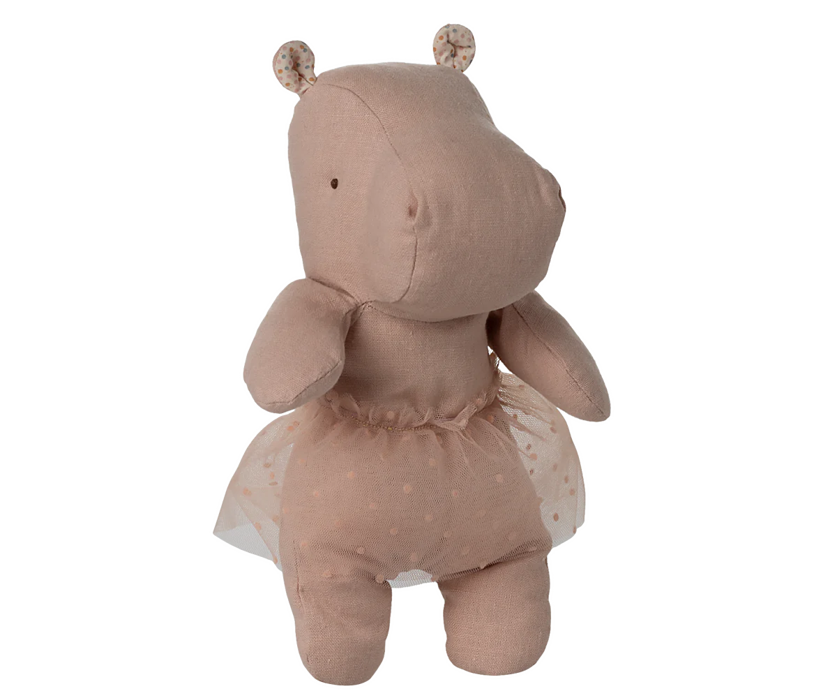 Hippo With Skirt, Small - Soft Rose - Image 3