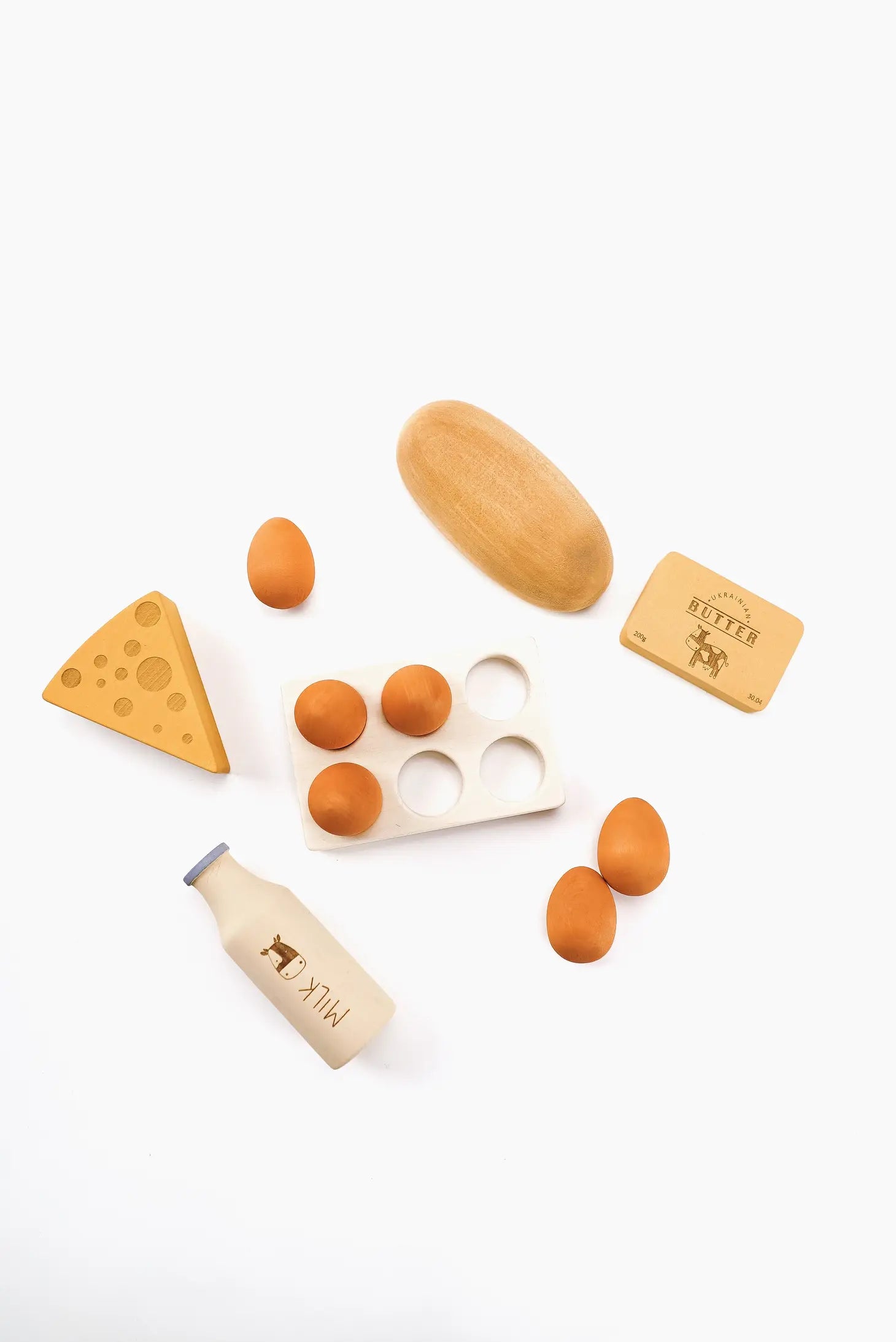 Sabo Concept Handmade Wooden Country Dairy Set - Image 5
