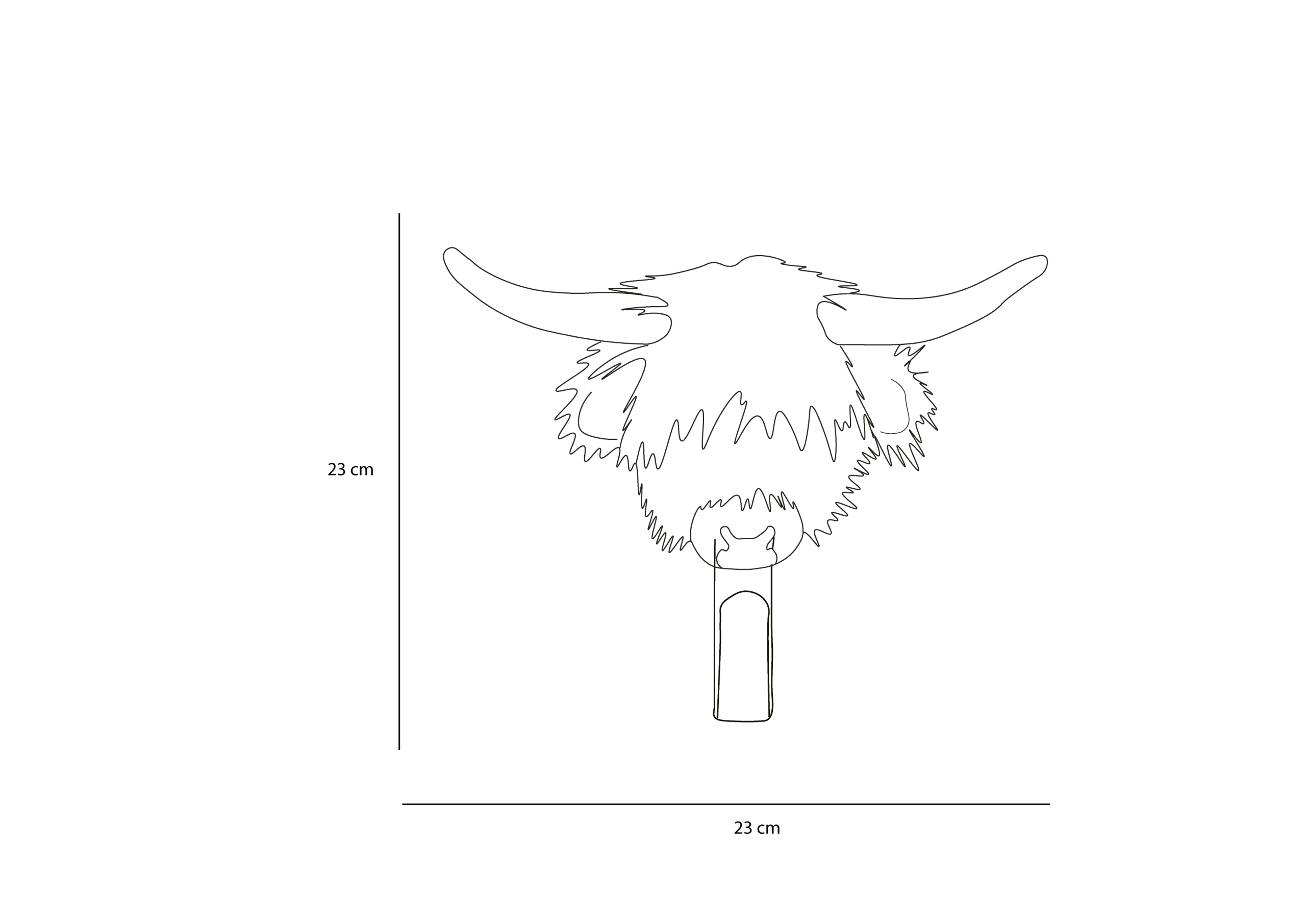 Coat Hanger - Highland Cow - Image 3