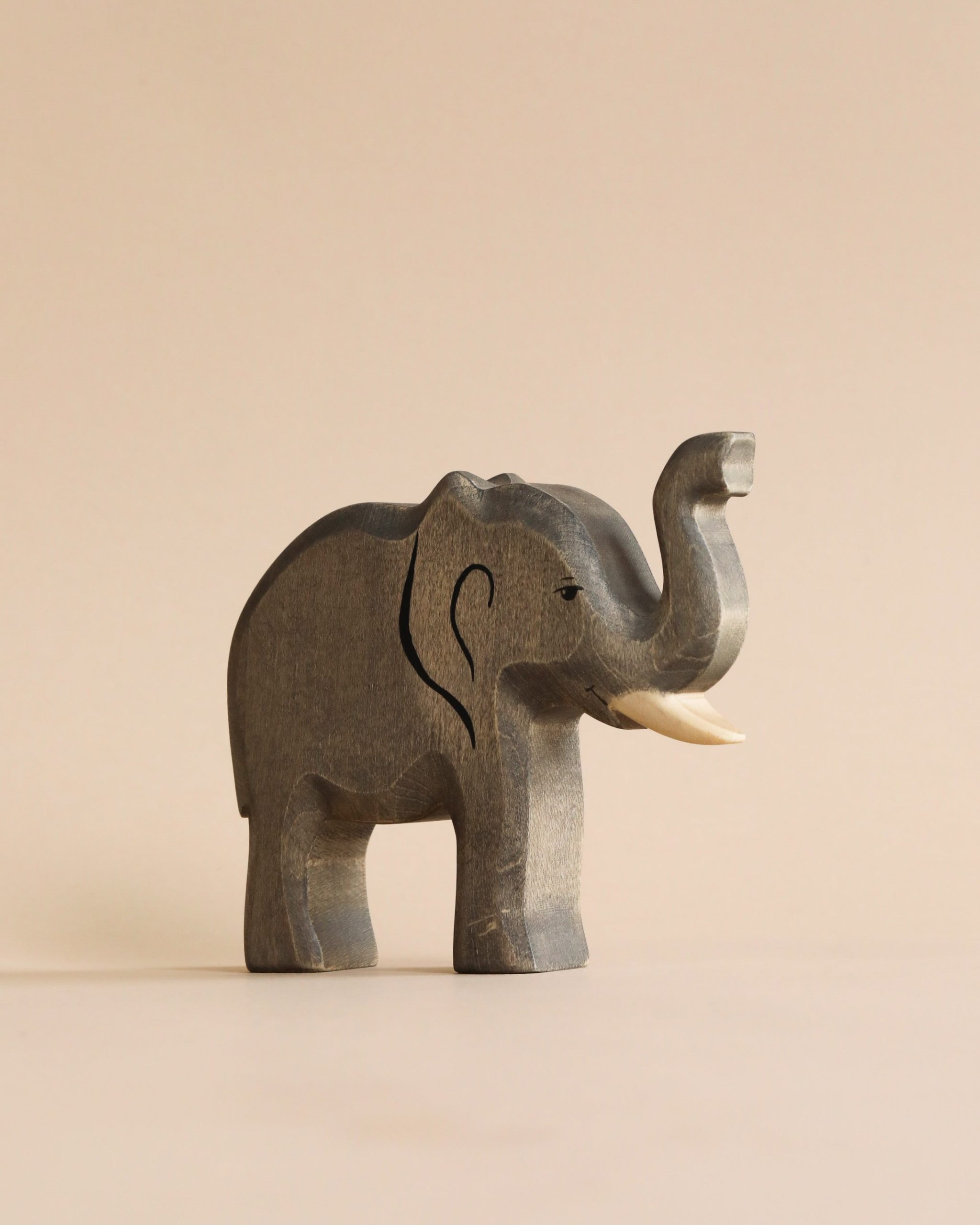 Handmade Holzwald Elephant - Trunk Raised