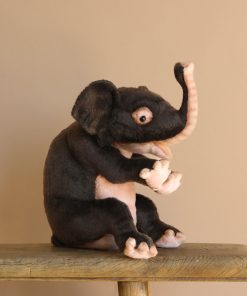 Elephant Calf Sitting Stuffed Animal