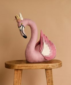 Handmade Felt Flamingo Wall Decor