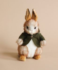 Bunny With Green Jacket Stuffed Animal