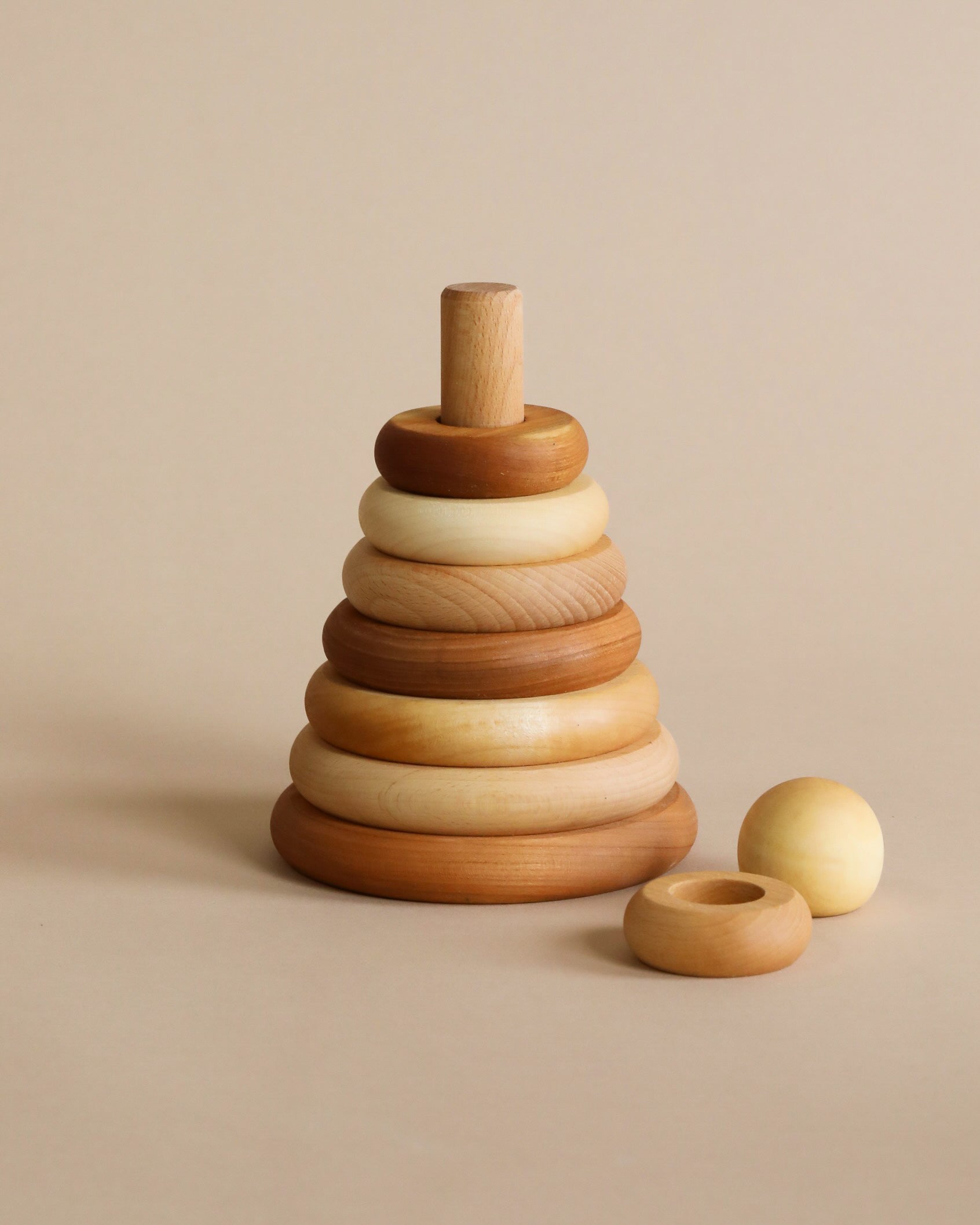 Natural Wooden Stacker - Image 2