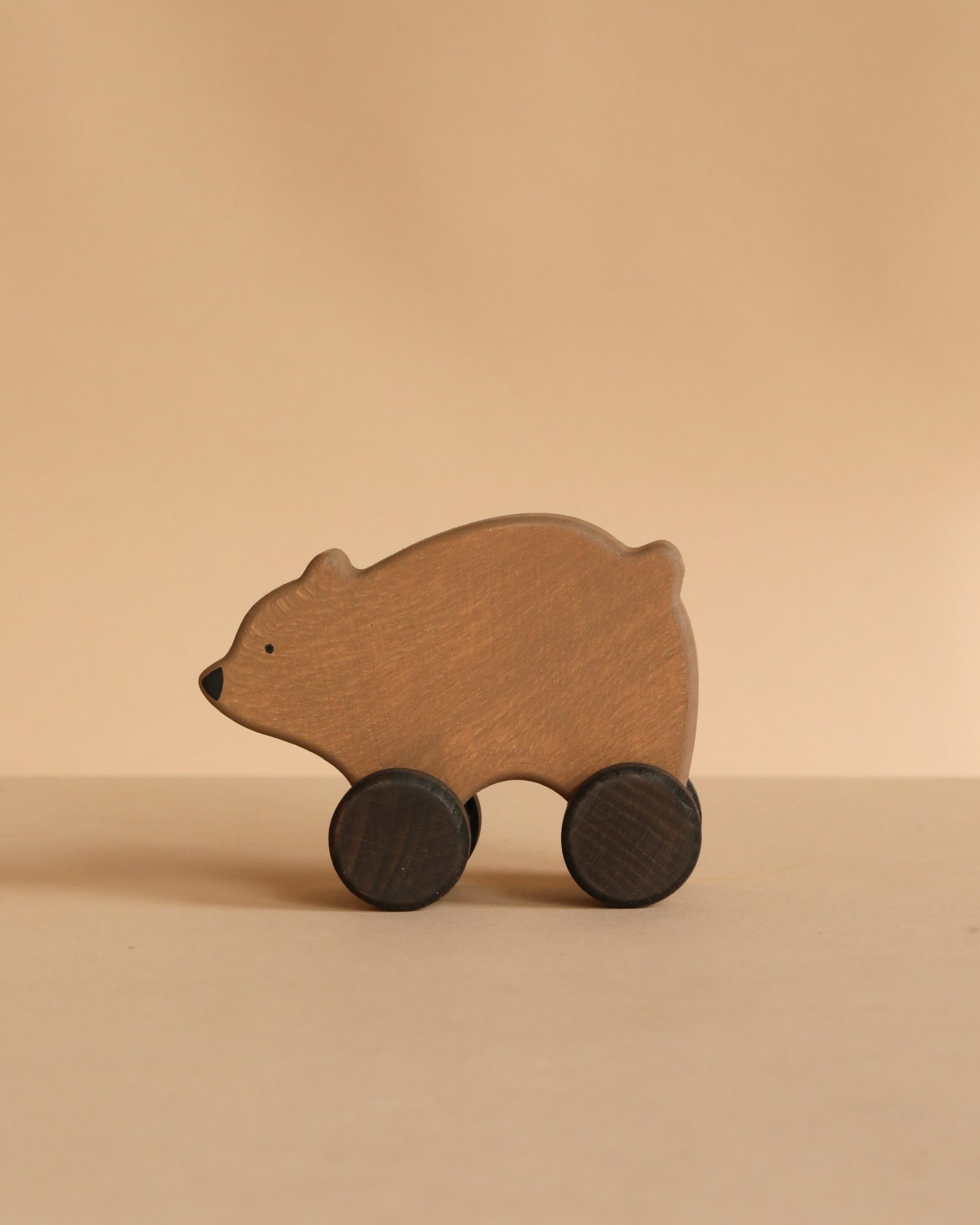 Sabo Concept Wooden Rolling Brown Bear