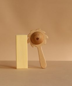 Sabo Concept Lion Rattle - Natural