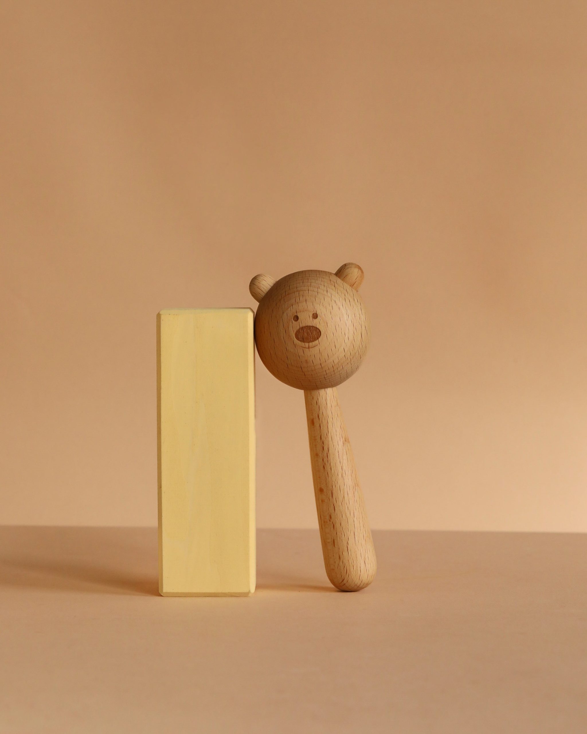 Sabo Concept Bear Rattle - Natural