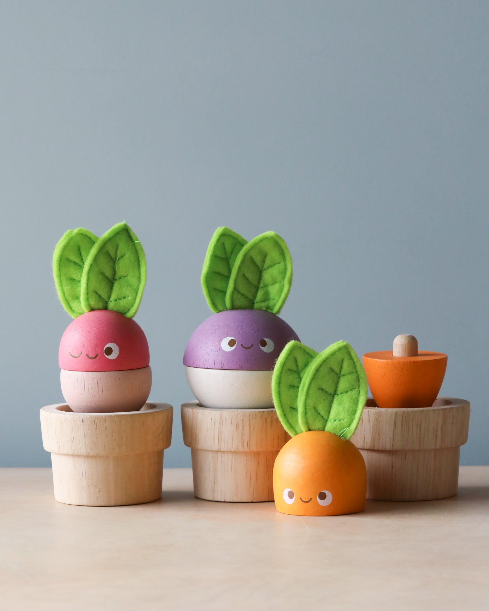 Stacking Wooden Veggies - Image 4