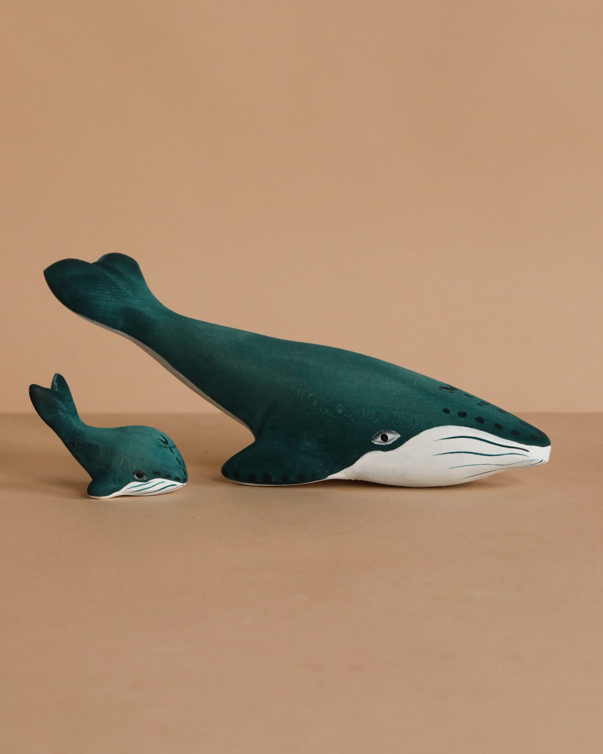 Bumbu Handmade Wooden Blue Whale Family Set