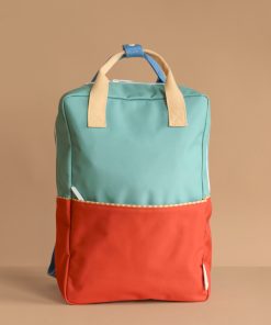 Sticky Lemon Backpack Large | Color Blocking | Aquatic Green + Shipwreck Rust
