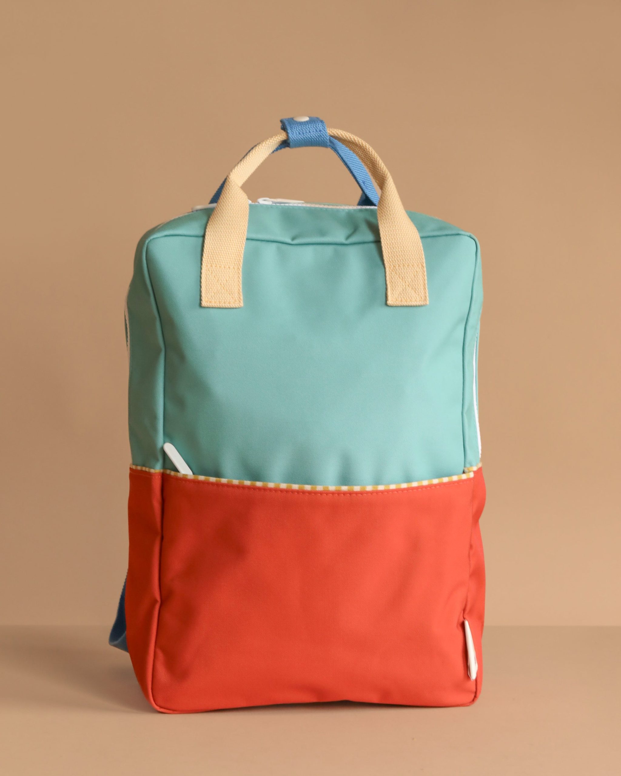 Sticky Lemon Backpack Large | Color Blocking | Aquatic Green + Shipwreck Rust