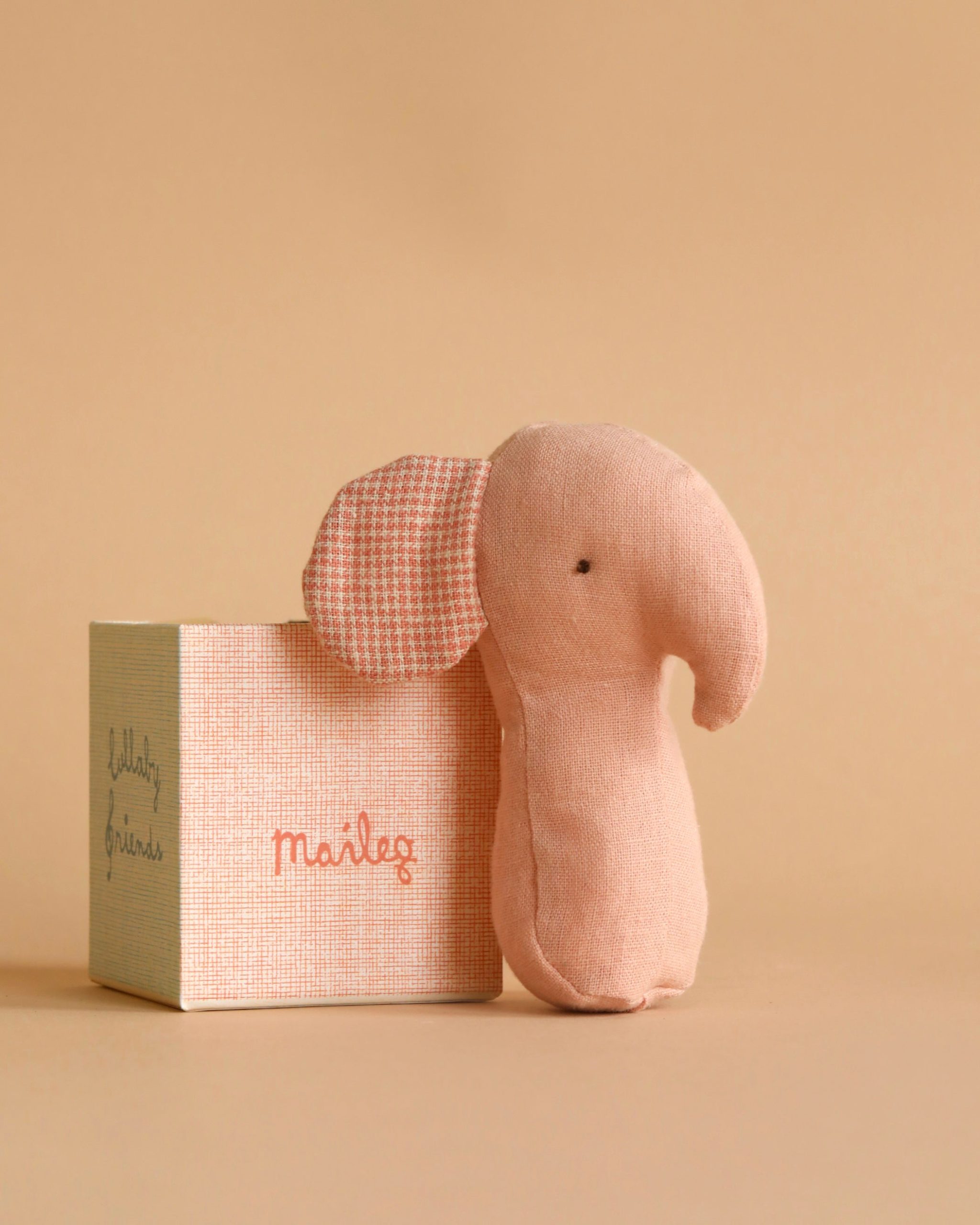 Lullaby Friend Rattles, Elephant - Rose