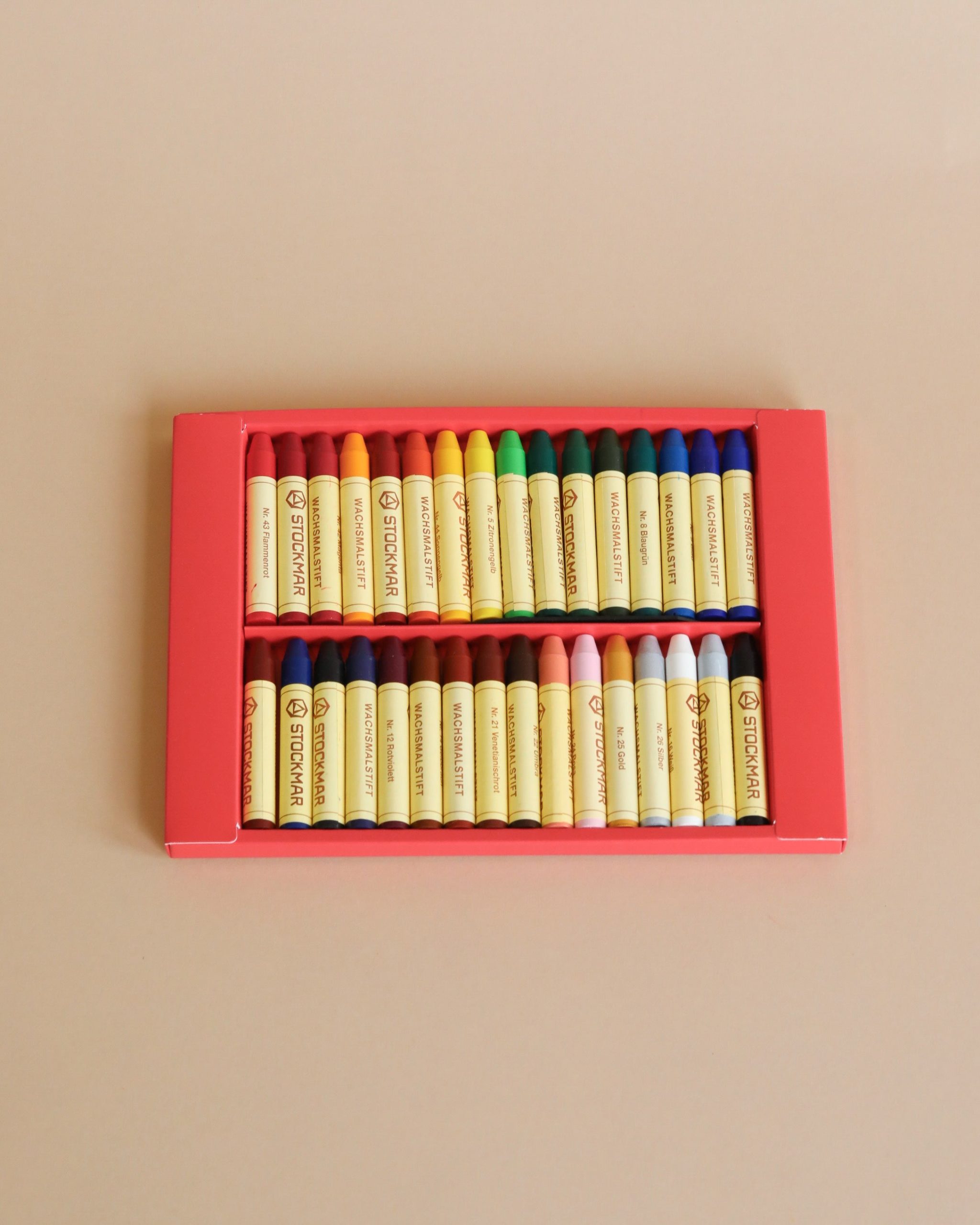 Stockmar Wax Stick Crayons Box - 32 Assorted
