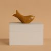 Ferm Living Hand Carved Wooden Harbour Box - Fish