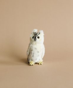 Small White Owl Stuffed Animal