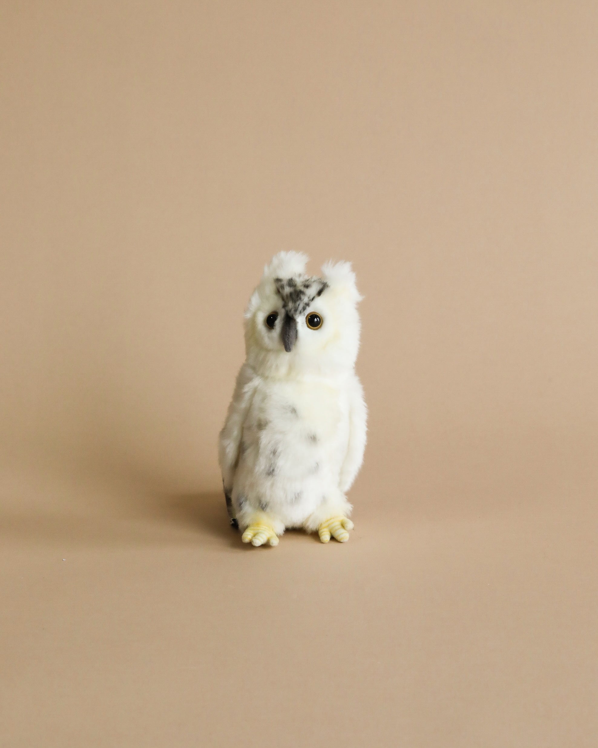 Small White Owl Stuffed Animal