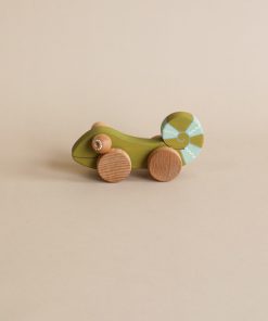 Handmade Chameleon Push Toy