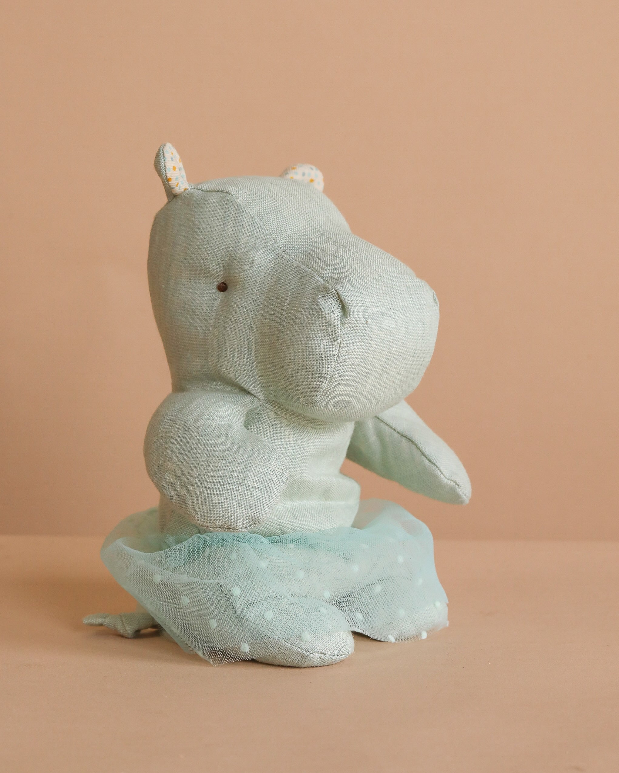 Hippo With Skirt, Small - Mint