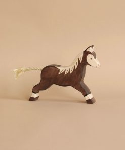 Holztiger Horse, Running, Dark Brown