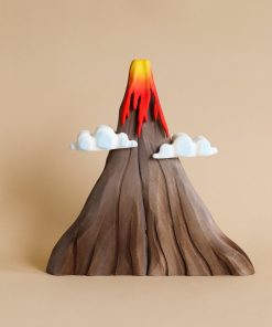 Bumbu Handmade Wooden Volcano, Lava and Clouds