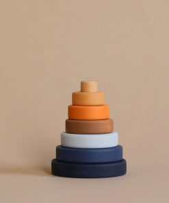 Sabo Concept Mini Wooden Pyramid Stacker - Desert Night
