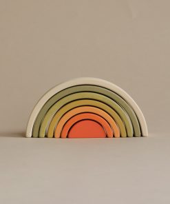 Sabo Concept Handmade Mini Rainbow Stacker - Flower Meadow