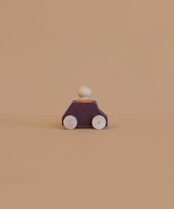 Lubulona Wooden Car with Figure - Plum