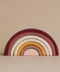 Sabo Concept Handmade Rainbow Stacker - Marsala Pink