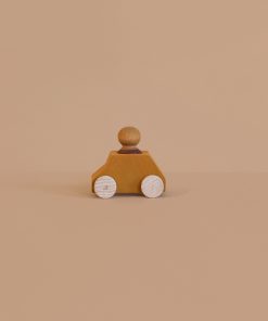 Lubulona Wooden Car with Figure - Ochre