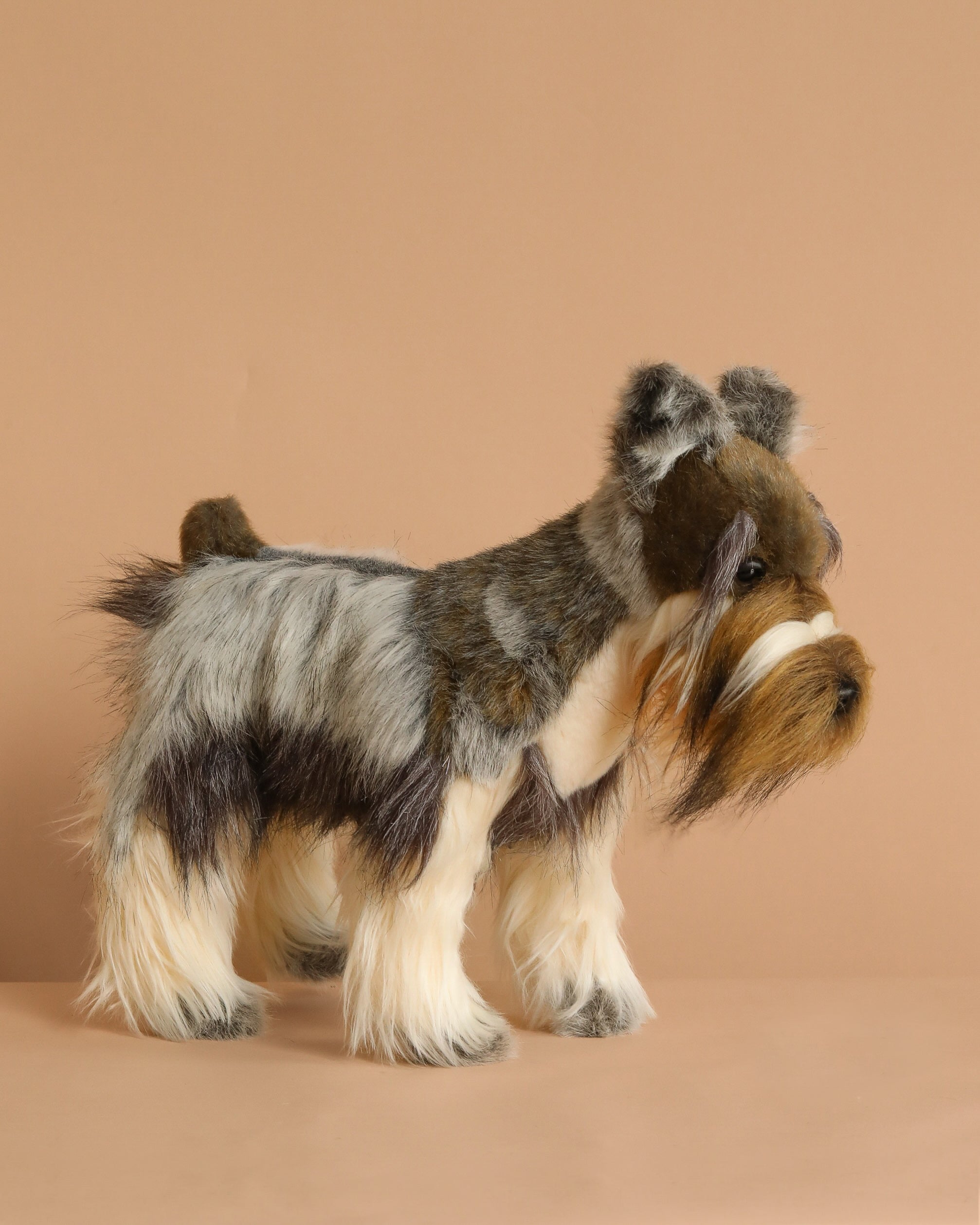 Miniature Gray Schnauzer Dog Stuffed Animal, 18" - Image 3