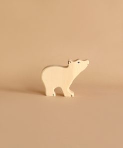 Holztiger Polar Bear, Small, Head Raised