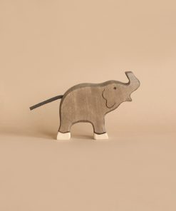 Holztiger Small Elephant, Trunk Raised