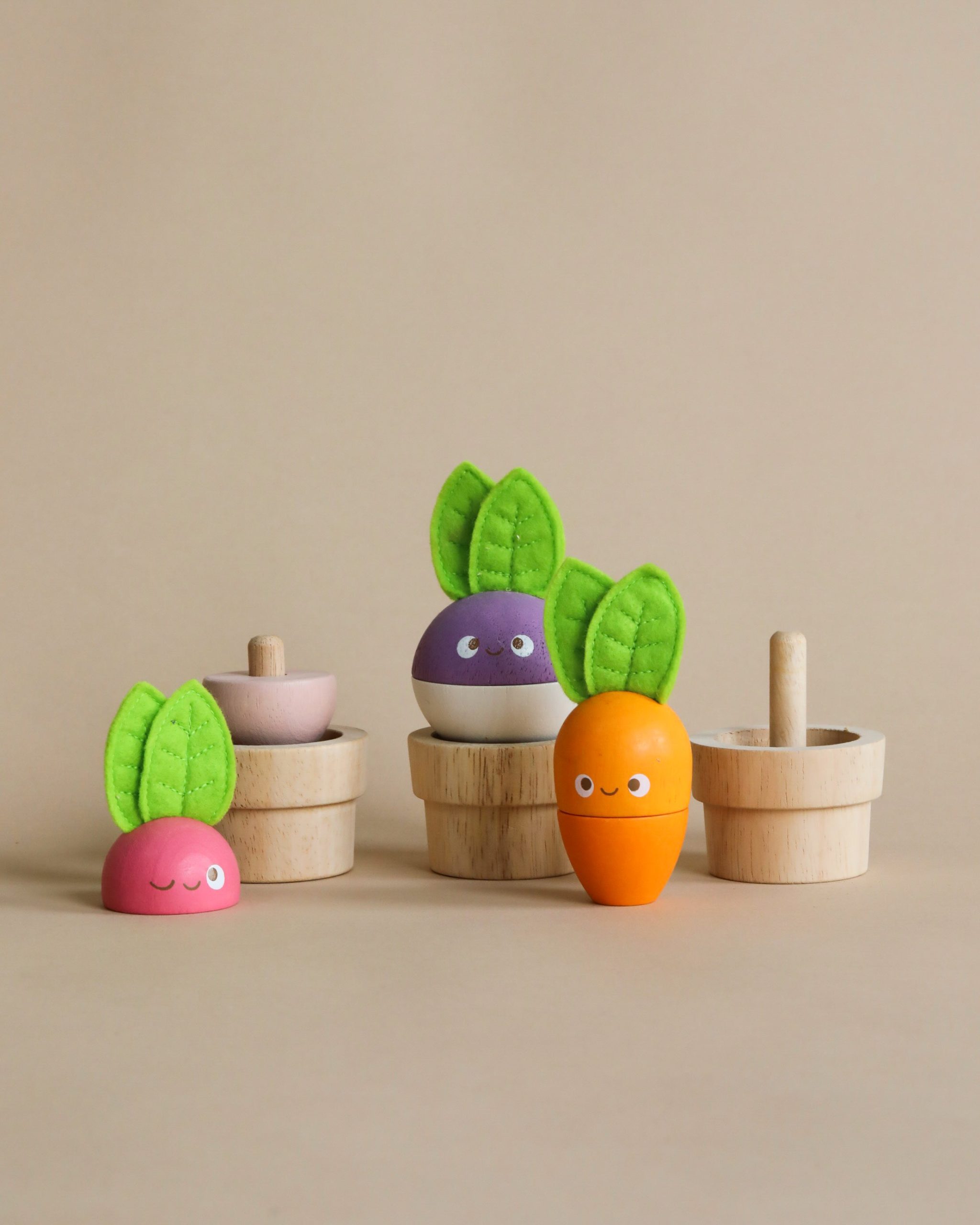 Stacking Wooden Veggies