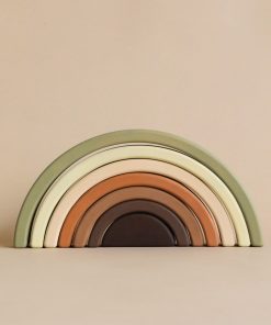 Sabo Concept Handmade Rainbow Stacker - Olive