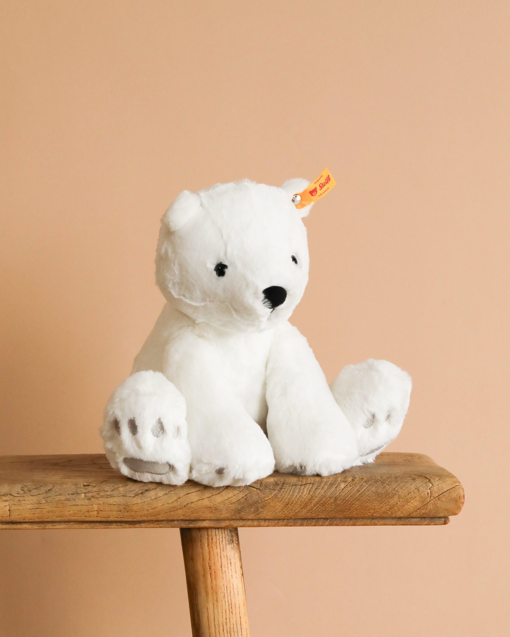 Steiff Lasse Polar Bear Stuffed Animal - 11"