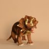 Brown Triceratops Dinosaur Stuffed Animal