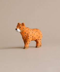 Hand Carved Wooden Cheetah