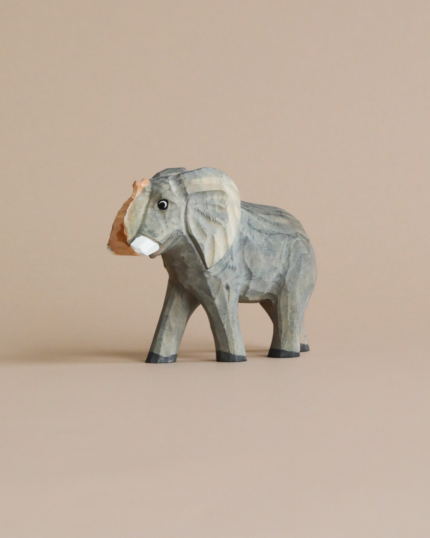 Hand Carved Wooden Elephant