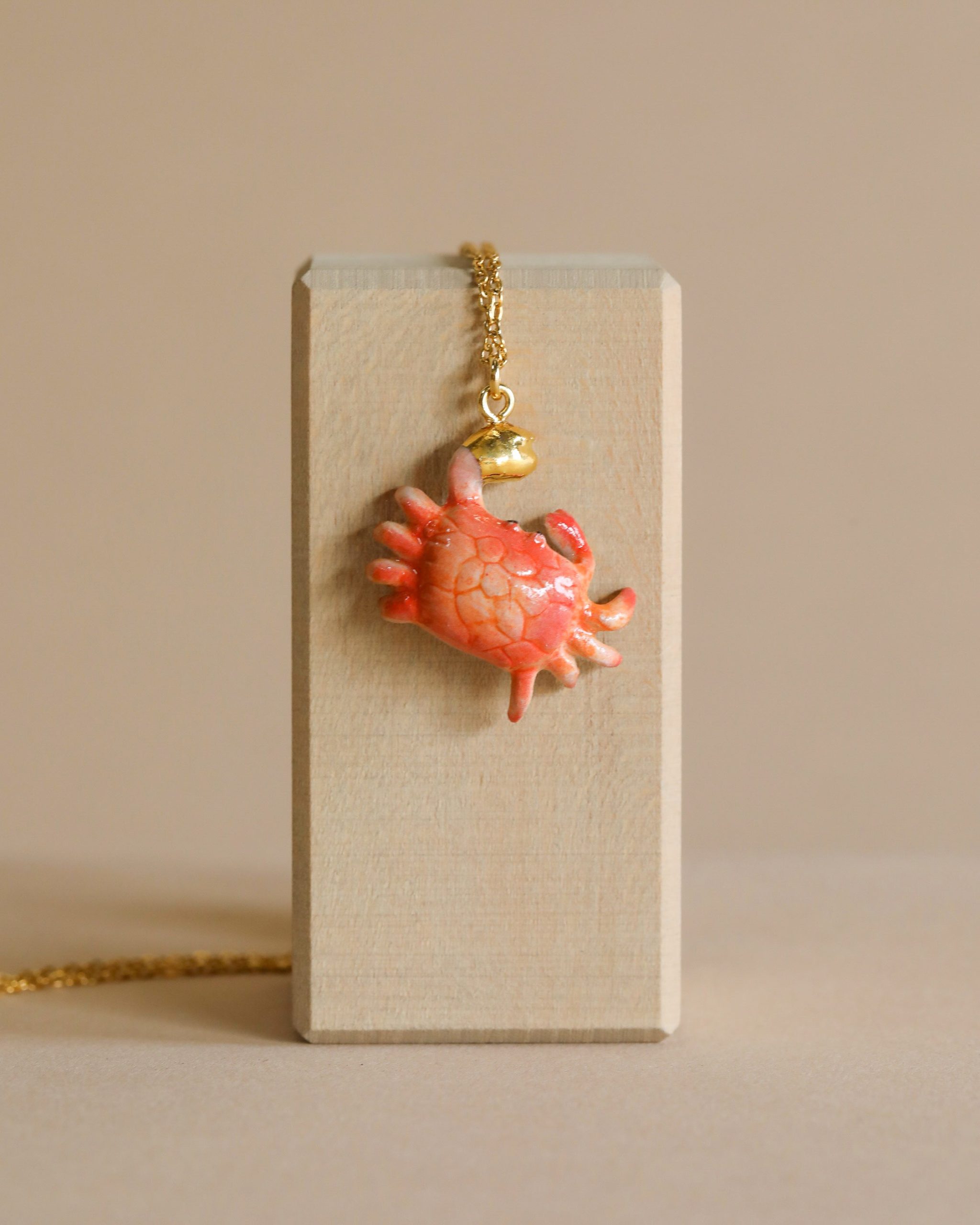 Crab "Golden Grip" Necklace