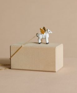 Gold Pegasus Necklace