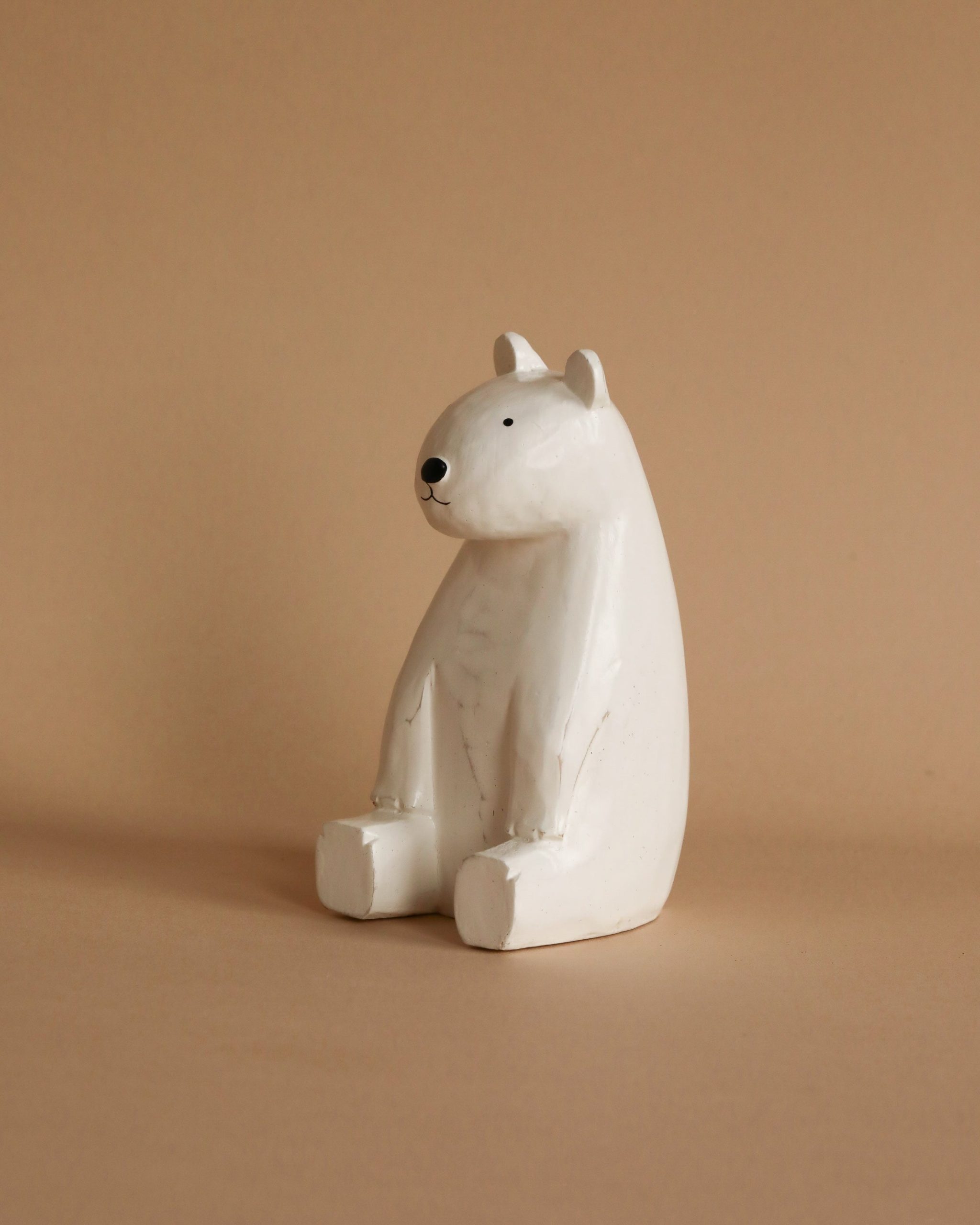 Handmade Tiny Wooden Polar Bears - Image 3