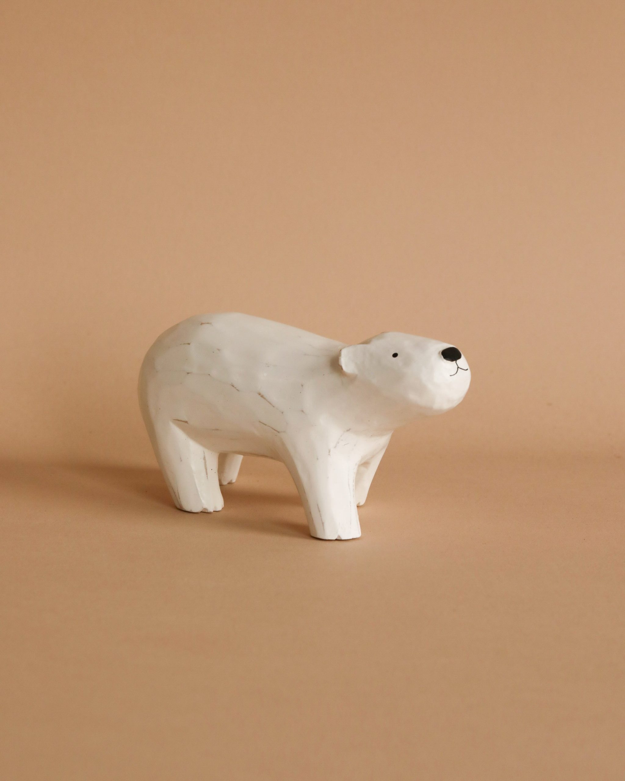 Handmade Tiny Wooden Polar Bears - Image 4