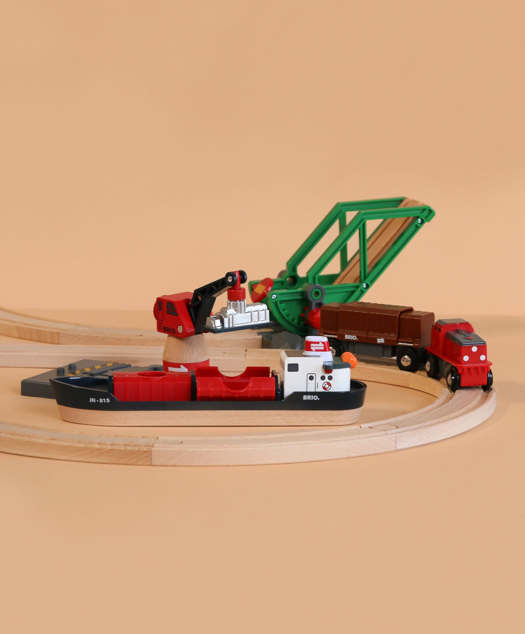 BRIO World Train Set Cargo Harbour Set
