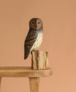 Hand Carved Barred Owl - 13"H