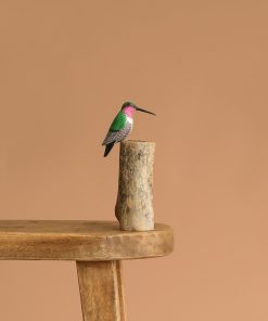 Hand Carved Humming Bird - 7.5"H